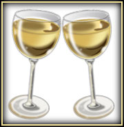 Glasses of champagne; Size=180 pixels wide